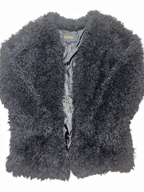 Ambiance Faux Fur Vest in Black Small